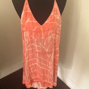 Michelle Jonas size small coral halter sundress